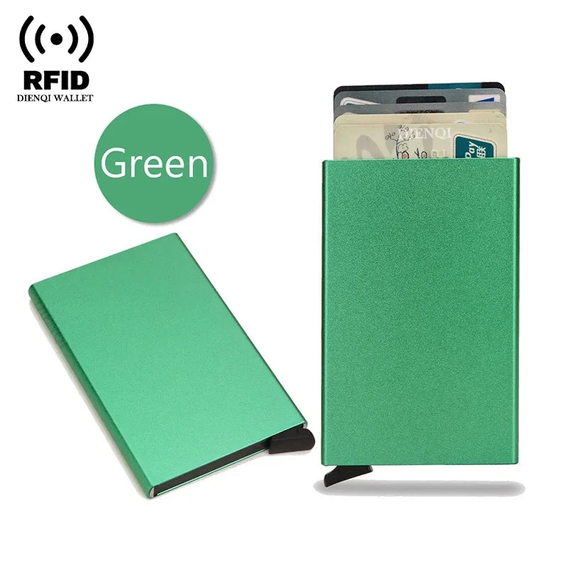 Rfid Metal Slim Card Holder Wallet