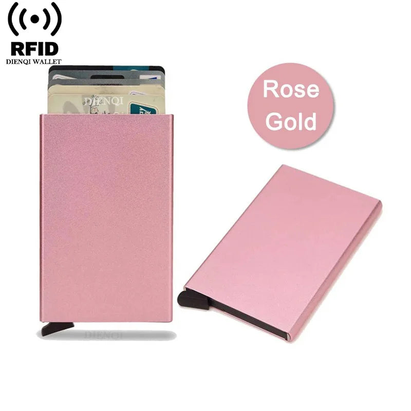 Rfid Metal Slim Card Holder Wallet
