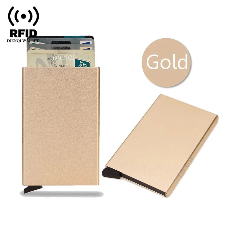 Rfid Metal Slim Card Holder Wallet