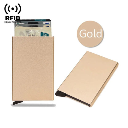Rfid Metal Slim Card Holder Wallet