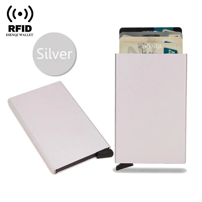Rfid Metal Slim Card Holder Wallet