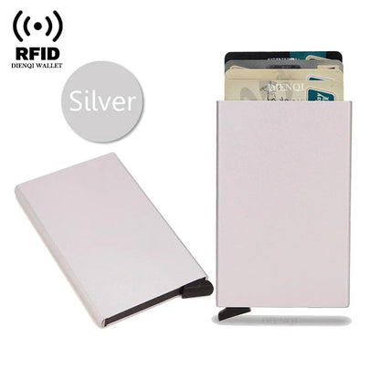 Rfid Metal Slim Card Holder Wallet