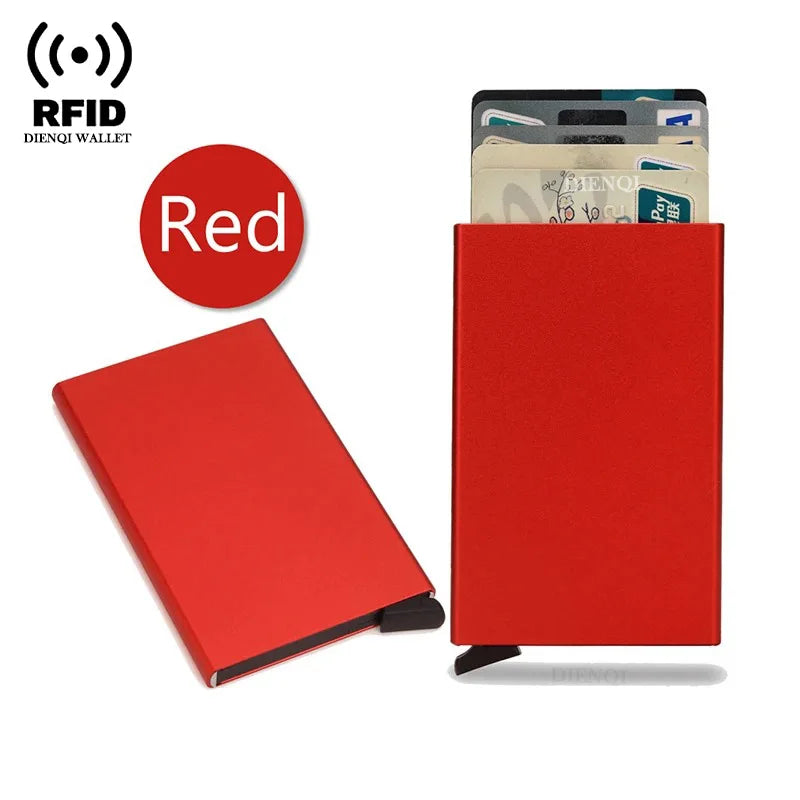 Rfid Metal Slim Card Holder Wallet