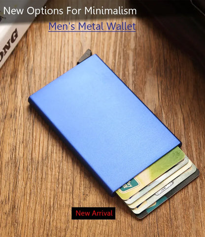 Rfid Metal Slim Card Holder Wallet