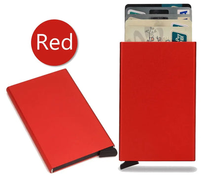 Rfid Metal Slim Card Holder Wallet